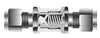 Check Valve - 1/8 - Stainless Steel - 3000psi - Part #: SCV1-F-2N-S6
