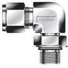 Positionable SAE Male Elbow - 1/4 - Stainless Steel, Part #: SLSO-4-6U-S6