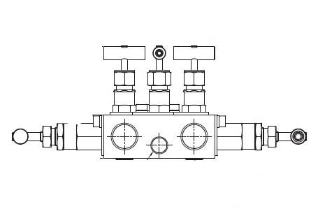 Manifold Valve - 1/2 - Stainless Steel - 6000psi - Part #: SM5V1-F-8N-S6
