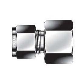 Female Connector - 3/8 - 3/8 - Stainless Steel - Part #: SCFO-6-6N-S6 (SCFO-6-6N-S6, DCFZ66NS, 66GBZSS, ISSU6FC6)