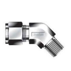 45 Degree Male Elbow - 3/8 - 3/8 - Stainless Steel - Part #: SLBMO-6-6N-S6