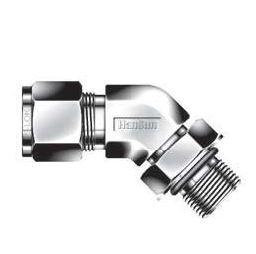 Positionable 45° SAE Male Elbow - 1/4 - Stainless Steel, Part #: SLBSO-4-4U-S6