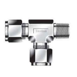 Male Run Tee - 1/4 - 1/8 - Brass - Part #: STRMO-4-2N-BS (STRMO-4-2N-BS, 424RBZB, IBU4MRT2)