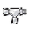 Positionable SAE Male Run Tee - 1/2 - Stainless Steel, Part #: STRSO-8-8U-S6