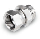 Swivel Male Connector - 1-5/8-12 Female JIC Swivel - 1-1/4 in. Male SAE/MS Straight with O-Ring - Part #: JSMCS-20T-20U-S6