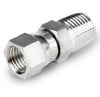 Swivel Male Connector - 1-1/16-12 Female JIC Swivel - 3/4 in. Male NPT - Part #: JSMC-12T-06N-S6