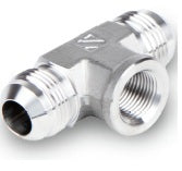 Female Branch Tee - 1-5/8-12 Male JIC - 1-1/4 in. Female NPT - Part #: JTBF-20T-10N-S6