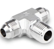 Male Branch Tee - 1/2"JIC X 1/2"MNPT - Part #: JTBM-8T-04N-S6