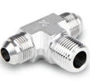 Male Branch Tee - 5/16-24 Male JIC - 1/8 in. Male NPT - Part #: JTBM-2T-01N-S6