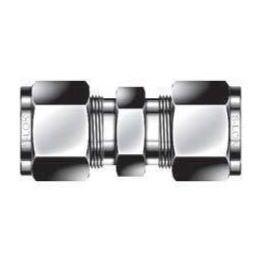 Tube Union - 1/4 - Stainless Steel - Part #: SUO-4-S6 (SUO-4-S6, DUZ4S, 44HBZSS, ISSU4U)