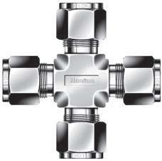Tube Union Cross - 1/16 - Stainless Steel - Part #: SXO-1-S6 (SXO-1-S6, 111KBZSS)