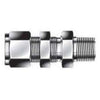 Bulkhead Male Connector - 3/8 - 1/2 - Stainless Steel - Part #: SMCBO-6-8N-S6 (SMCBO-6-8N-S6, DMCBZ68NS, 68FH2BZSS)