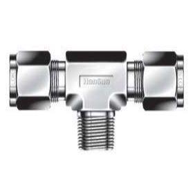 Male Branch Tee - 1/2 - 1/2 - Brass - Part #: STBMO-8-8N-BS (STBMO-8-8N-BS, 888SBZB, IBU8MBT8)