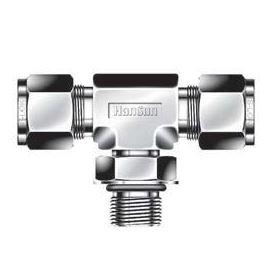 Positionable SAE Male Branch Tee - 1/2 - Stainless Steel, Part #: STBSO-8-8U-S6
