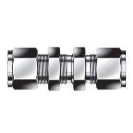 Bulkhead Tube Union - 3/4 - Stainless Steel - Part #: SUBO-12-S6 (SUBO-12-S6, DUBZ12S, 1212WBZSS, ISSU12BU)